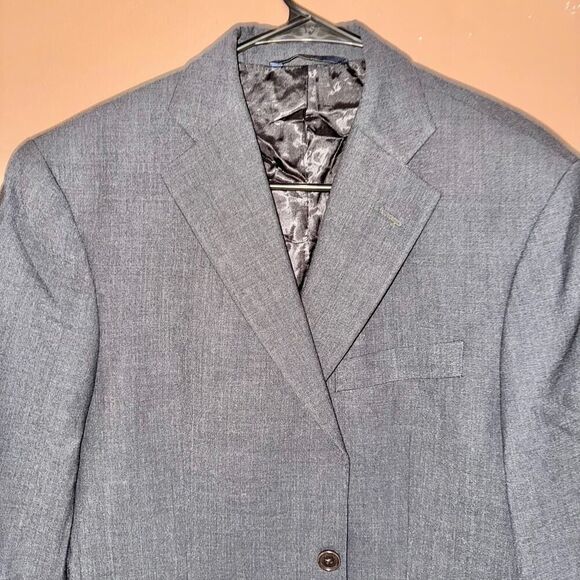 Brooks Brothers 346 Men's Wool Dark Gray Two Button Blazer Coat Sport Jacket 39R - Picture 9 of 10
